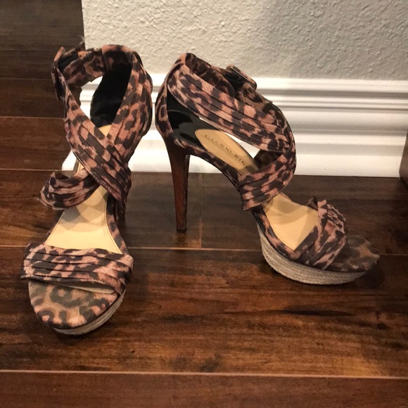 gianni bini leopard heels